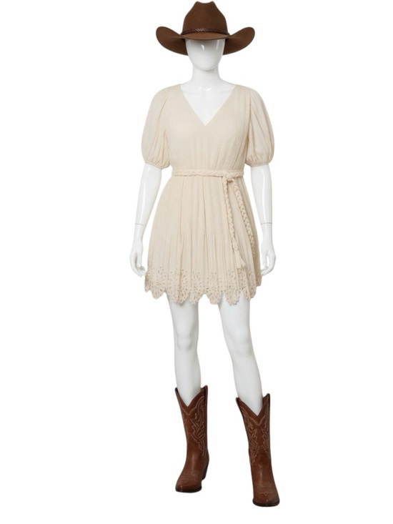 Lena Dresses & Skirts - LENA  ribbed/pleated detailing mini dress size S L